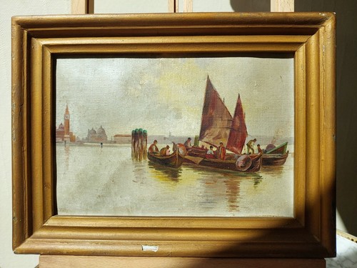 Petit tableau venise canal - petit,