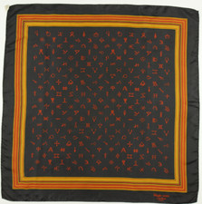 Authentique foulard  " LANCÔME  PARIS "  Magie Noir