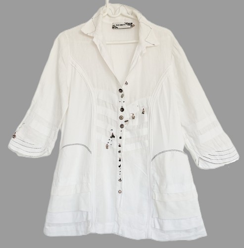 Chemisier veste très - , longue