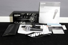 +Micro Shure SM58 dynamique cardioïde - état neuf, garanti 1 an