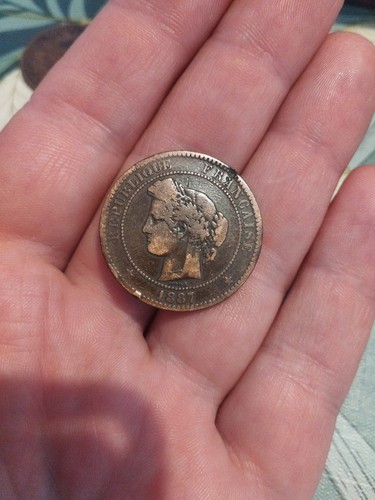Cérès centimes 1887 a - 10,