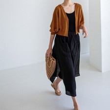 Femme Court Pantalon Faux Deux