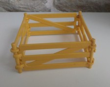 Playmobil 4 barrières jaunes