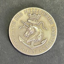 Médaille en argent, Compagnie des messageries maritimes (1851)