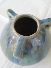 vase Pierrefonds 3 anses bleu