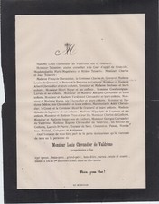 Faire-part décès Louis