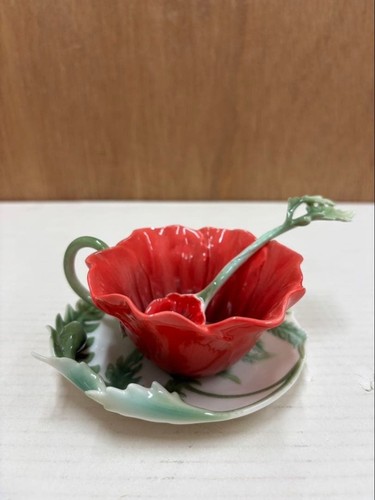 Cuillère soucoupe tasse - , fleur