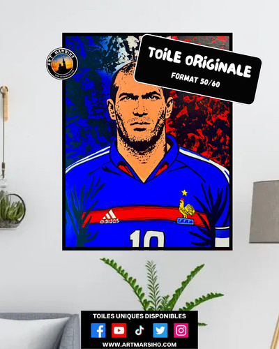 Zinedine zidane toile - zidane,