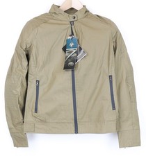 Tucano Urbano Polette Femme Marron Coton Ciré Moto Manteau S Blindé Veste I