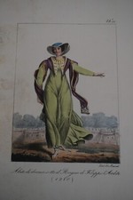 LITHO XIX COULEUR COSTUME
