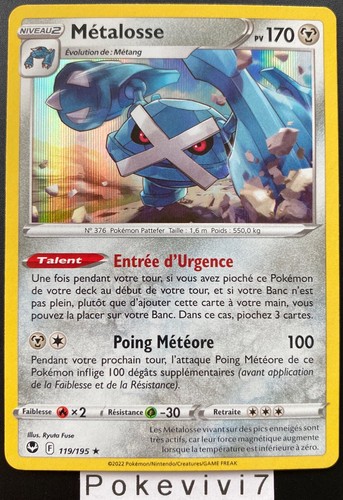 Carte pokemon metalosse - carte,