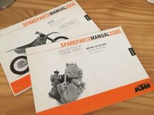 KTM 125SX 2006 125 SX spare parts list pièce détachée catalogue chassis + moteur