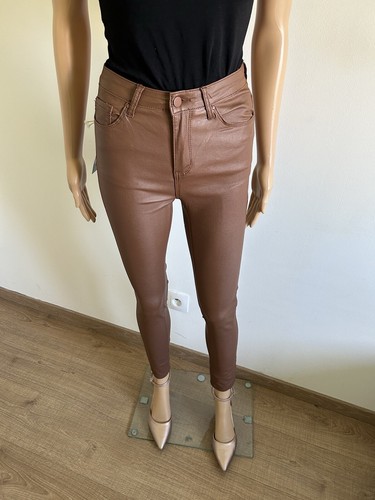 Pantalon marron neuf simili - pantalon,