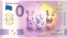 Billet Souvenir 2025  France Futuroscope 3 Lapins - 10Th ANNIVERSARY