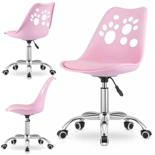 Fauteuil pivotant reno rose - pivotant,