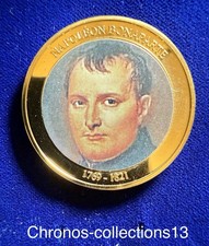 MEDAILLE 2007 NAPOLEON BONAPARTE 1769 1821 Cuivre Doré 35mm 15g ✅004-27