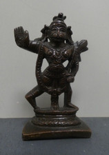 Ancien Bronze Inde Hanuman