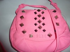 VICTORIAS SECRET BLING STUDDED PYRAMID SWING PACK PURSE BAG CLUTCH CROSSBODY NWT