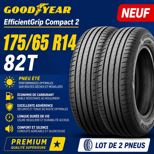 Lot pneus 175 65 - 2, r14