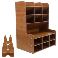 Organiseur de bureau en bois 