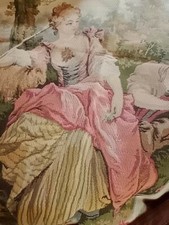 Tapisserie murale vintage. France. Romantique .Style Aubusson .