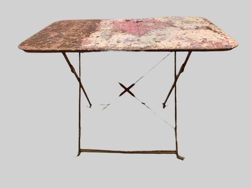 Table jardin pliante fer - table, en