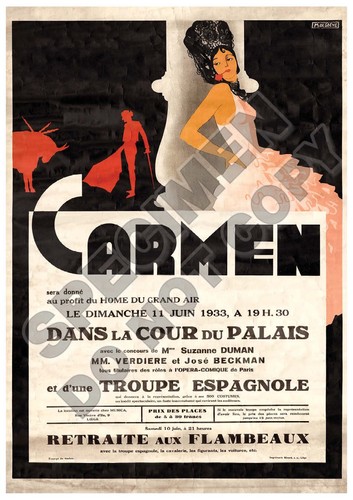 1933 opéra carmen - (bizet),