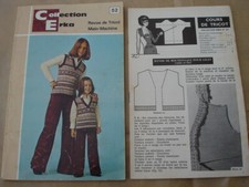 NOTICE ERKA  COLLECTION 73/74 - N°52-Machine à tricoter  Modèles + explications