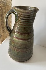 PICHET CRUCHE EN GRES ANCIEN ART POPULAIRE TERRE VERNISSEE SIGNE COLLECTION