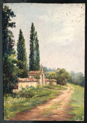 Tableau paysage provence - tableau,