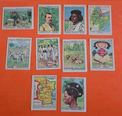 Chromos chocolat pupier lot - chromos,