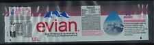 France Etiquette Eau Minérale Naturelle Evian nouveau bouchon attaché