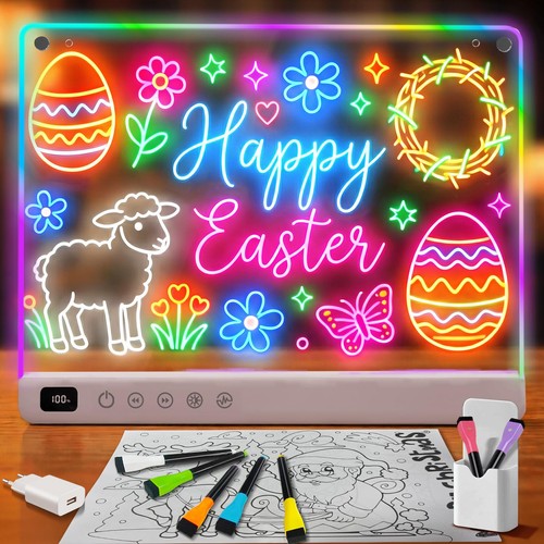 Tableau lumineux led notes - tableau,