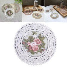 Tapis de table r??tro dentelle broderie florale pour d??coration mariage et f??t