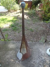 ancien épi de faitage en zinc 1900