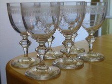 BACCARAT 6 ANCIENS VERRES