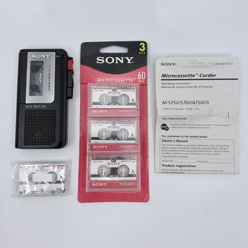 Sony 470 microcassette - sony,