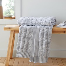 Plaid en Tricot épais chiné