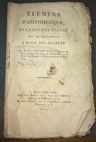 Louis poussou arithmétique - -,