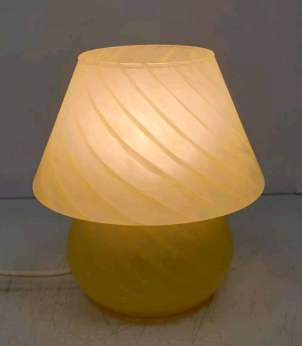 Lampe table champignon verre - lampe,