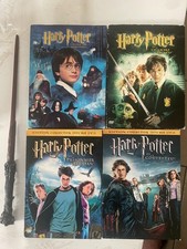 DVD lot harry potter les 4 premiers films + la baguette de harry