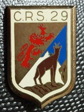 INSIGNE POLICE - CRS 29 (LANNEMEZAN) COMPAGNIE REPUBLICAINE DE SECURITE N°29