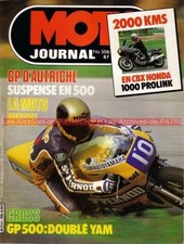 MOTO JOURNAL  506 Test HONDA CBX 1000 ; Moto Diesel ; Grand Prix d’Autriche 1981