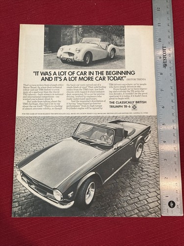 Triumph car 1972 print - tr-6,