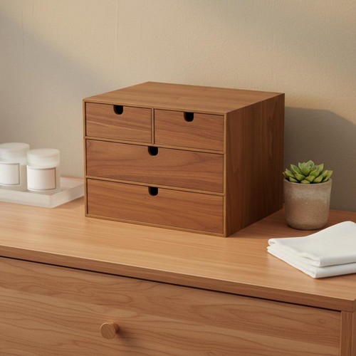 Organisateur bureau bois - de,