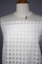 Lanvin.Sublime guipure broderie anglaise lace ivoire. 0M70