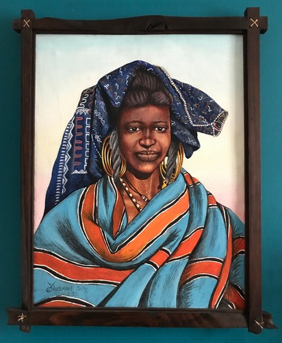 Tableau portrait jeune femme - tableau,