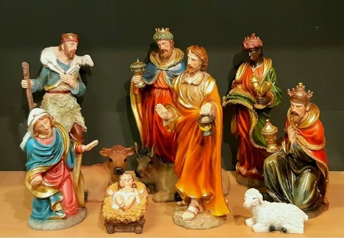 Crèche complète résine - en,