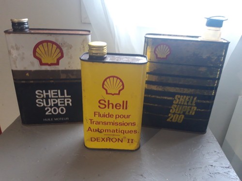 Vintage shell oil can - vintage,