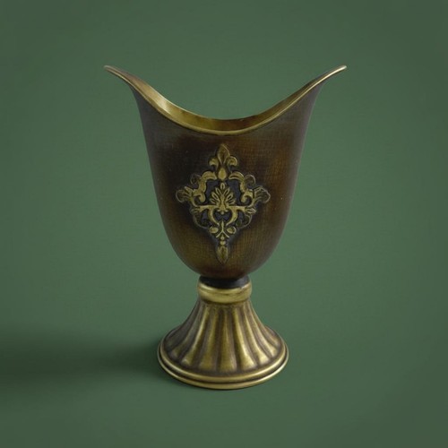 Vase métal design vintage - métal,